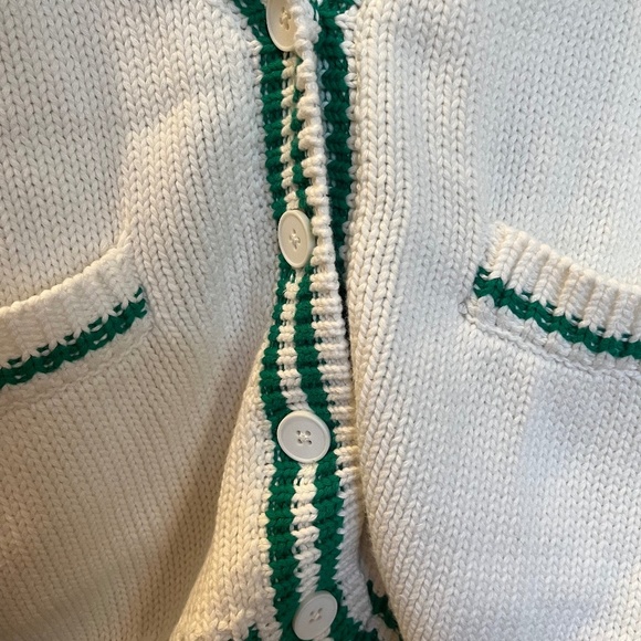 *ONE OF A KIND *NWT Woodstock Rhinestone Green Varsity Cardigan Size L *CUSTOM* - Picture 7 of 12